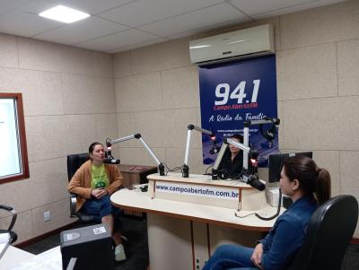DireÃ§Ã£o do ISJ visita a Campo Aberto FM para divulgaÃ§Ã£o do Bazar em Prol a UTI